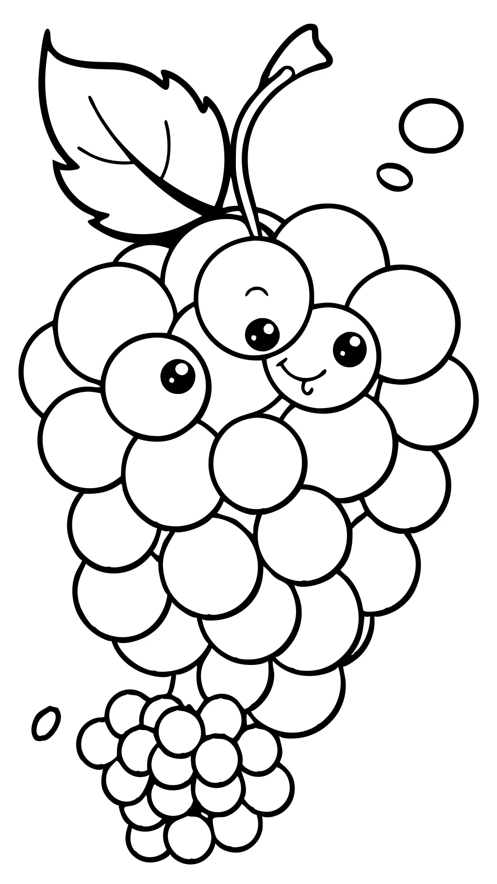 grape coloring page